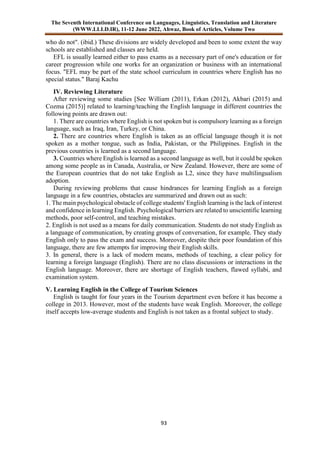 Motivation and Demotivation for Learning English as a Foreign Language ...