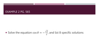 Basic Trig Equation Examples 7.4 Basic Trig Equations.pptx