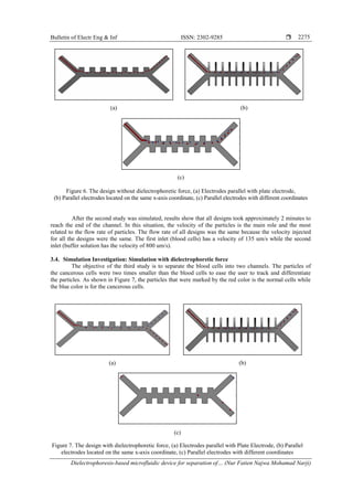 Dielectrophoresis-based microfluidic device for separation of potential ...