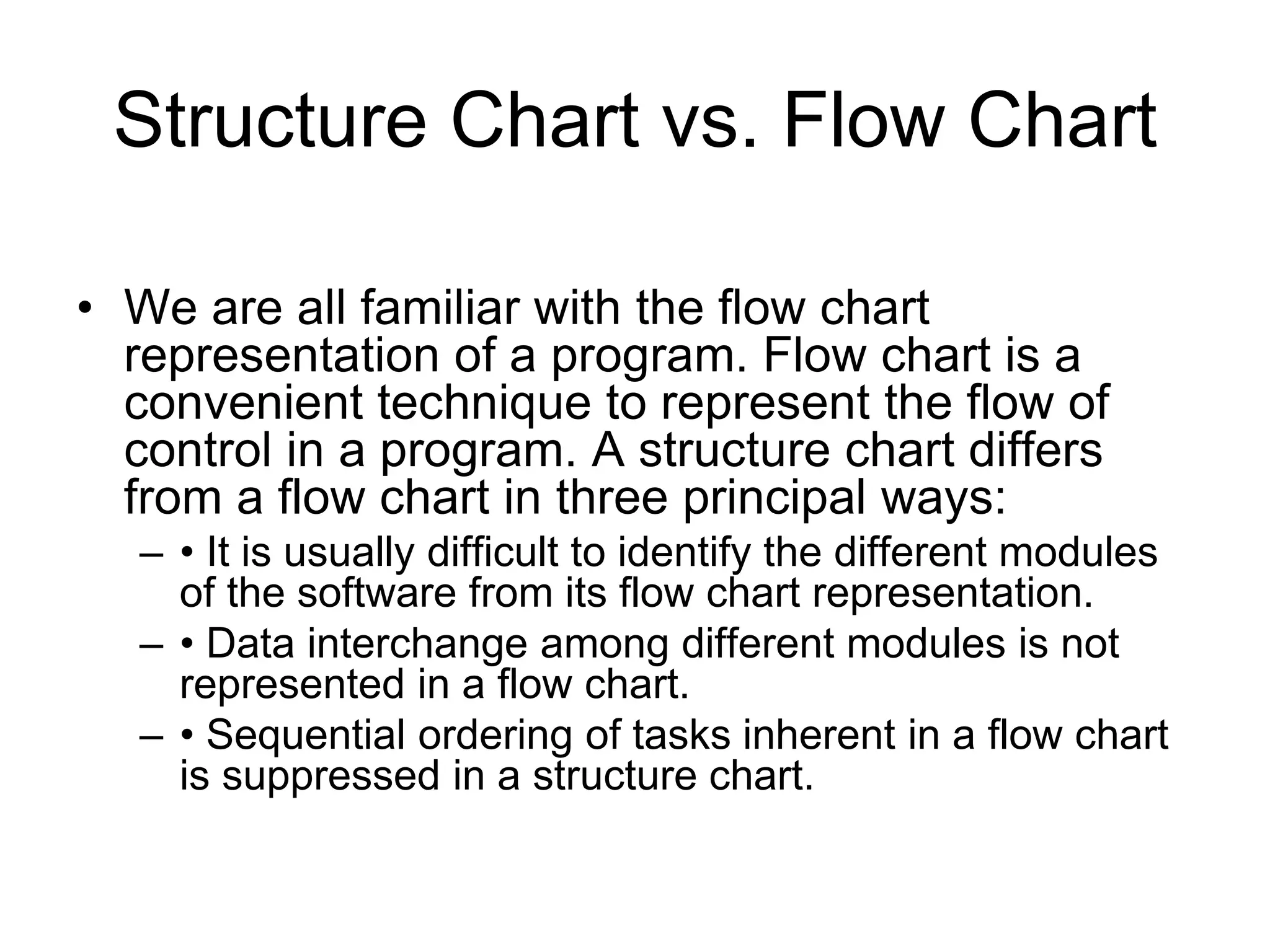 Structure chart vs flow chart | PPT