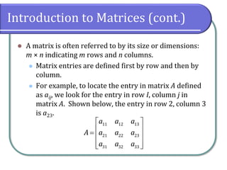 7.5 Matrices and Matrix Operations | PDF