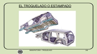 EL TROQUELADO O ESTAMPADO
MANUFACTURA I - TROQUELADO 248
 