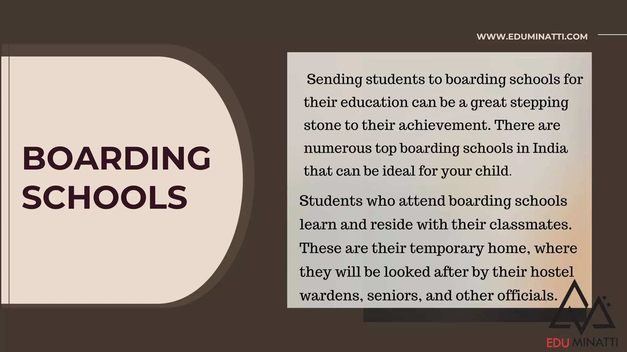 ADVANTAGES OF BOARDING SCHOOLS PPTX