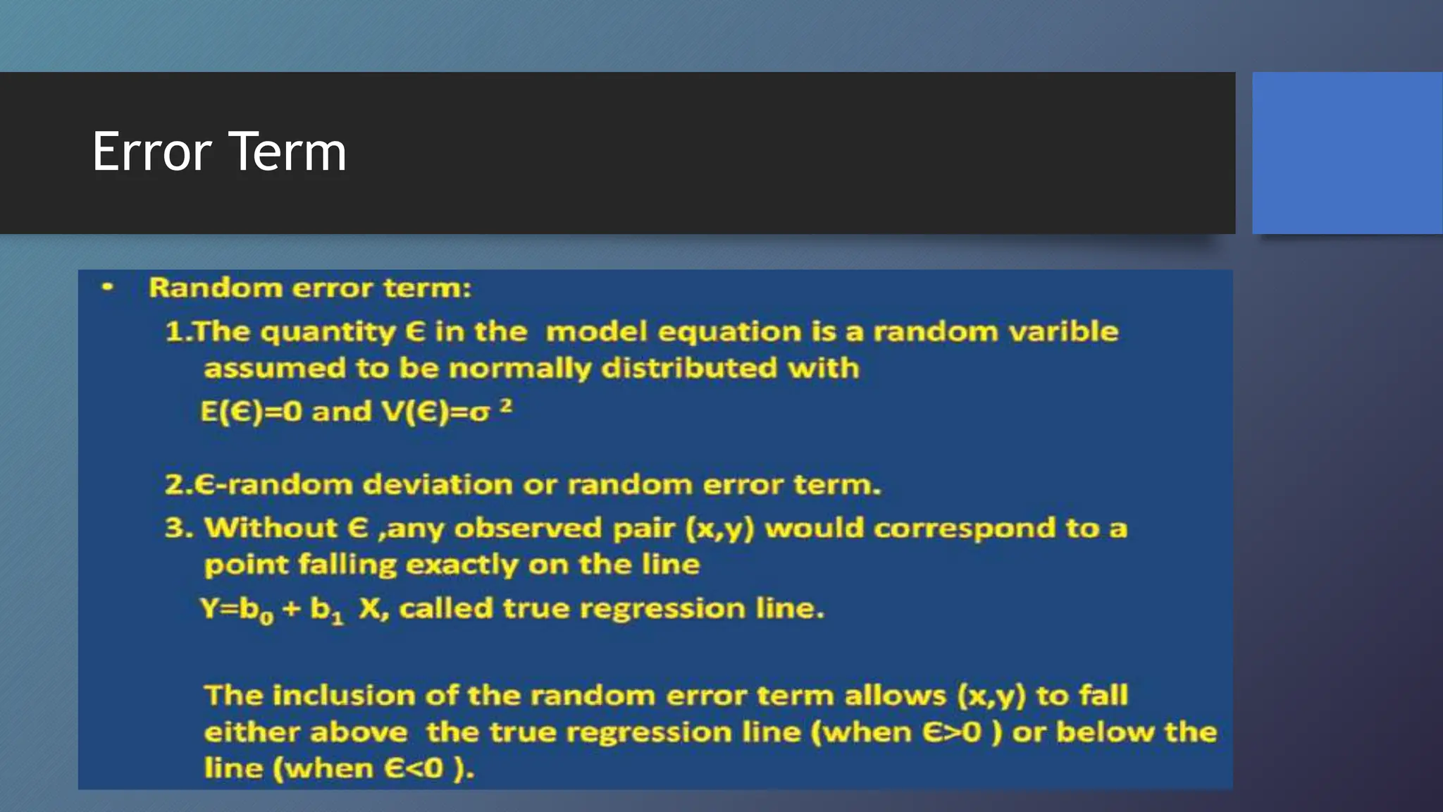 Error Term