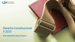 Derecho Constitucional
II 2023
Prof. Sebastián Salazar Pizarro
 