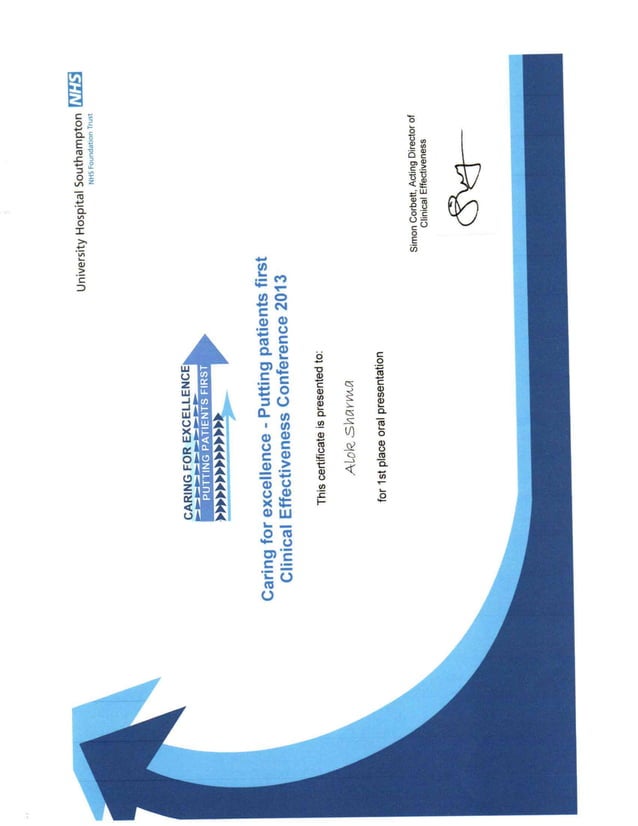 Best Oral PresentationNeonatal Hypoglycaemia ‘Caring for excellence