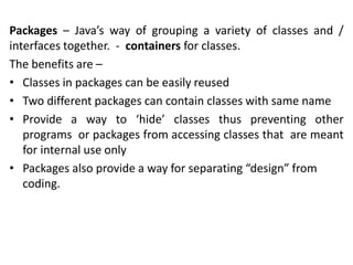 7.Packages and Interfaces(MB).ppt . | PPT