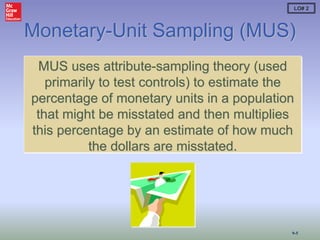 7. Plan, perform, and evaluate samples for substantive procedures ...