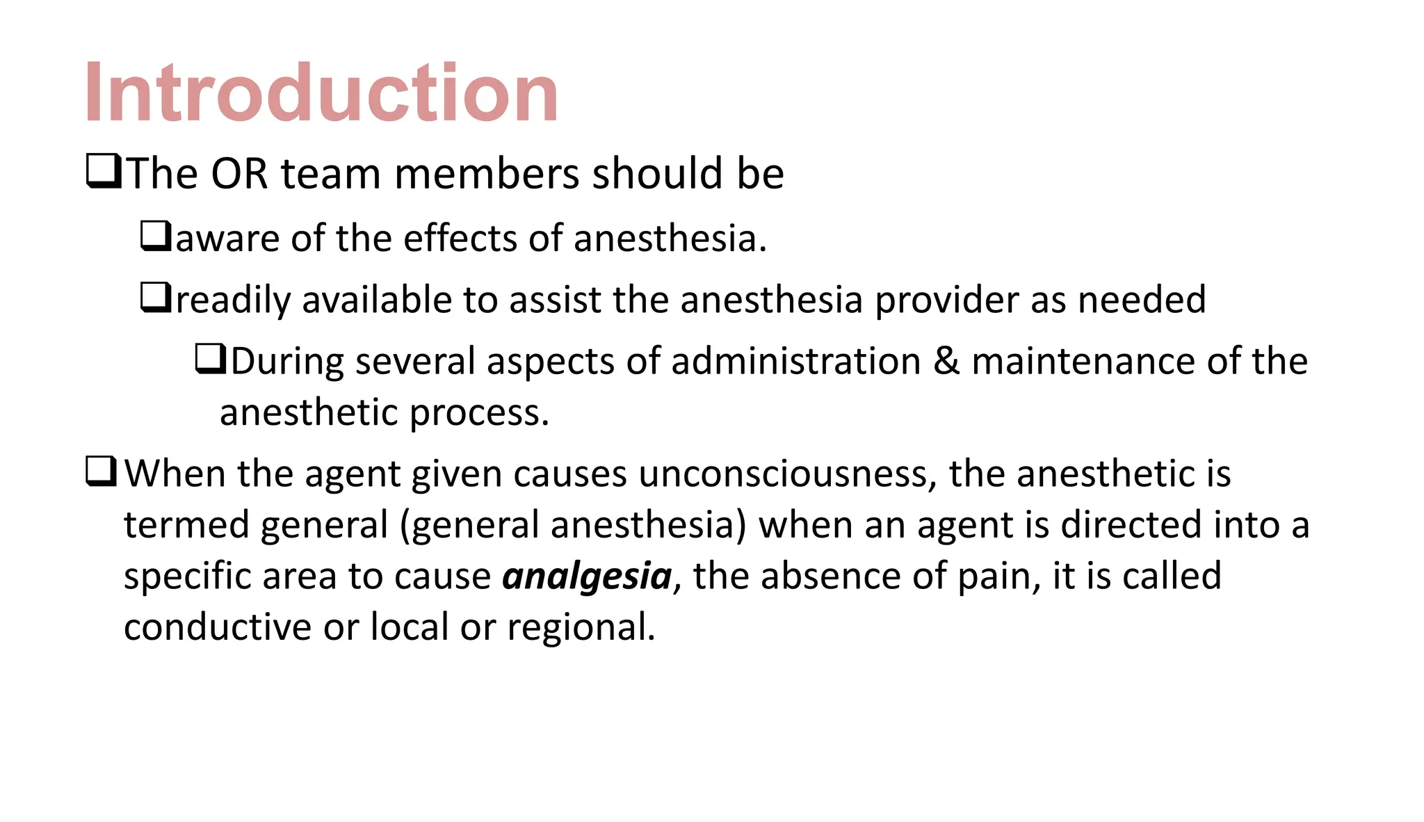 Principles of Anesthesia for Nursing Students | PPTX