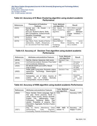 ANALYSIS OF STUDENT ACADEMIC PERFORMANCE USING MACHINE LEARNING ...