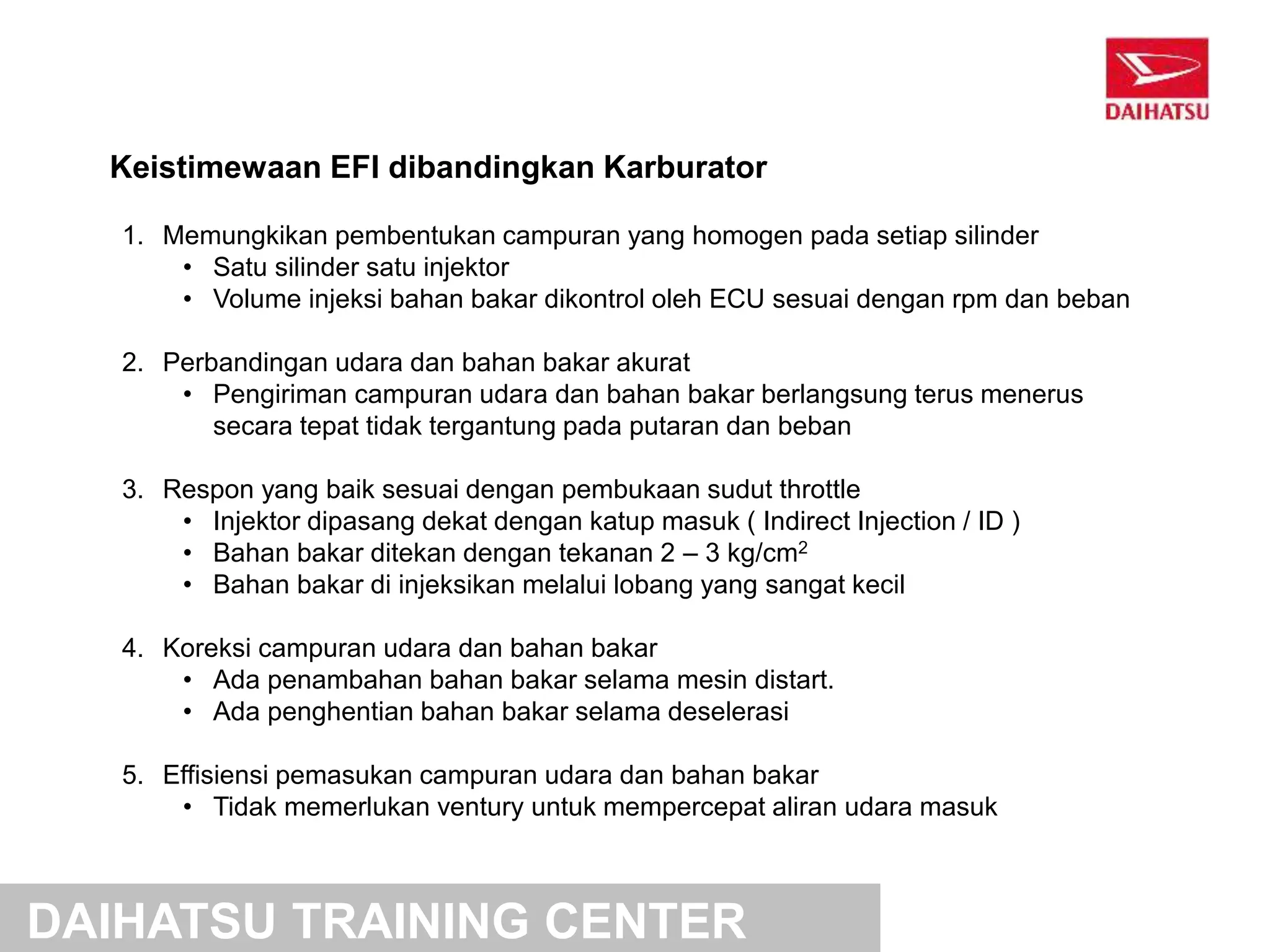 7. Sistem EFI (ELECTRONIC FUEL iNJECTION) | PPT