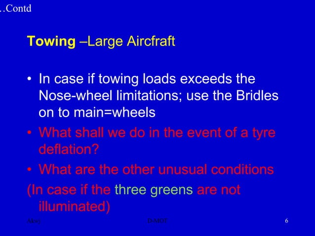 EASA module 7.17 Aircraft handling and storage.ppt