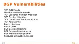 Border Gateway Protocol (BGP) Security, LKNOG 8 | PDF