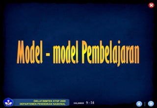 9 - 54
DIKLAT/BIMTEK KTSP 2009
DEPARTEMEN PENDIDIKAN NASIONAL HALAMAN
 