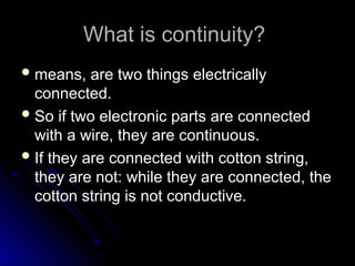 Basic Electricity Measuring InstrumentsMultimeters.ppt