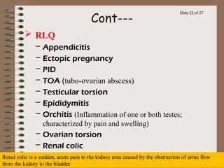 Abdominal Pain. Prepared by Dr. Adenwali | PPTX