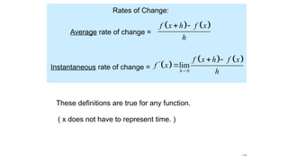 7.1 Slides.pptx; differentiation from first principle | PPTX