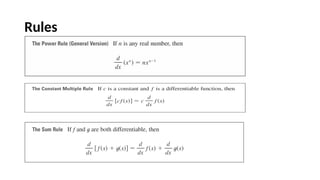 First Principles Rule In Math 7.1 Slides.pptx; differentiation from first principle | PPTX