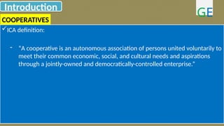 Introduction Ica This is all about cooperatives, and its functions | PPTX