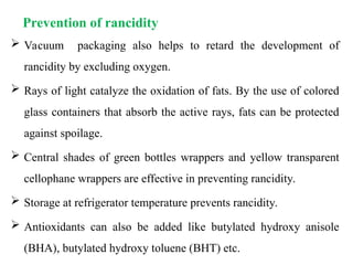 7. Rancidity of fats and oils.ppt food technology | PPT