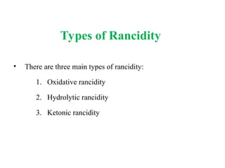 7. Rancidity of fats and oils.ppt food technology | PPT