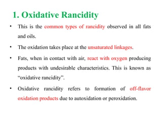 7. Rancidity of fats and oils.ppt food technology | PPT