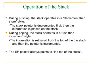 7. Stacks and subroutine.pptfor engineering student | PPT