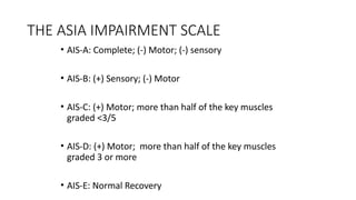 the spinal cord injury in the philippines | PPTX