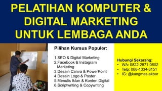 Tempat Kursus Komputer Scriptwriting PAPUA