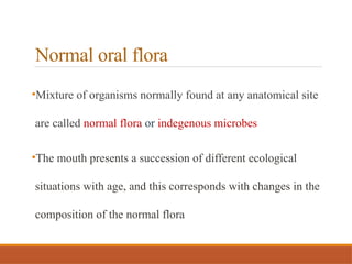 Normal Indegenous .Oral microbial flora in children and paediatric dentistry | PPTX