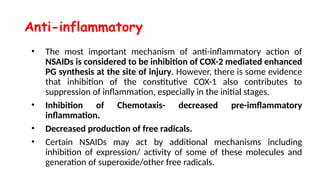 Non steroidal anti inflammatory drugs pharmacology | PPTX