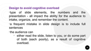 7. Preparing Lecture Slides, Content, Limitation and Layout ...