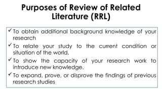 Research With Rrl 7.REVIEW OF RELATED LITERATURE (RRL).pptx