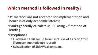 7. Working Capital - Methods of Financing.pptx