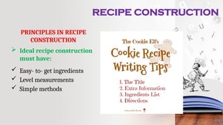 7. Week 5 module 1 - Intro (Recipe construction 1).pptx