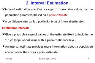 7. Estimation.ppt for health science note | PPT