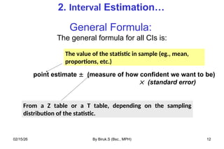 7. Estimation.ppt for health science note | PPT