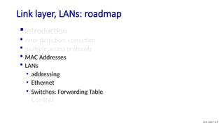 Switch Table Link Layer MAC Addresses_Ethernet_Frame_Switches_Link Layer | PPTX