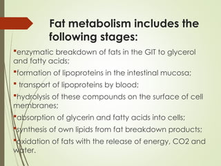 Comprehensive Overview of Carbohydrate and Fat Metabolism Disorders ...
