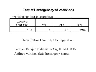 Comprehensive Guide to One-Way ANOVA for Educational Research | PPTX