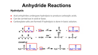 Comprehensive Study of Acid Anhydrides: Structure, Preparation, and ...