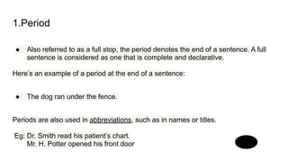 Comprehensive Guide to English Punctuation and Usage | PDF