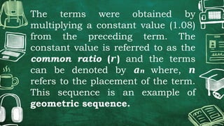 Understanding Arithmetic and Geometric Sequences with Real-Life ...