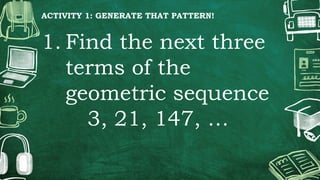 Understanding Arithmetic and Geometric Sequences with Real-Life ...