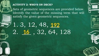 Understanding Arithmetic and Geometric Sequences with Real-Life ...