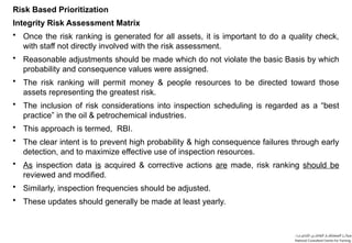 Matrice Rbi Comprehensive Corrosion Management and Risk-Based Integrity Assurance ...