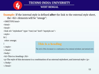 Css Externallink Example Comprehensive Guide to CSS: Inline, Internal, and External Styles ...
