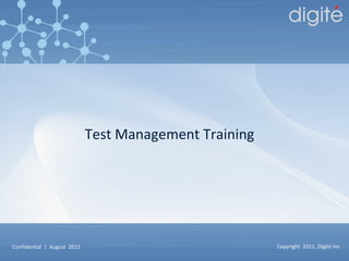 Test Management Training  