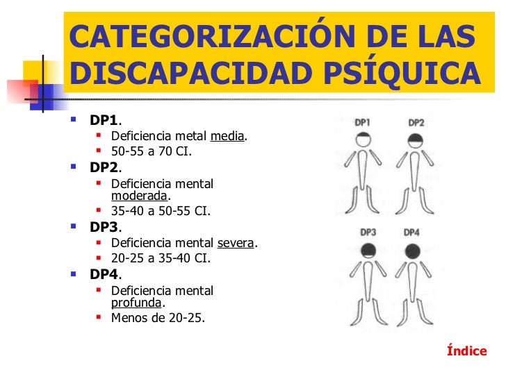 3. categorización de discapacidades