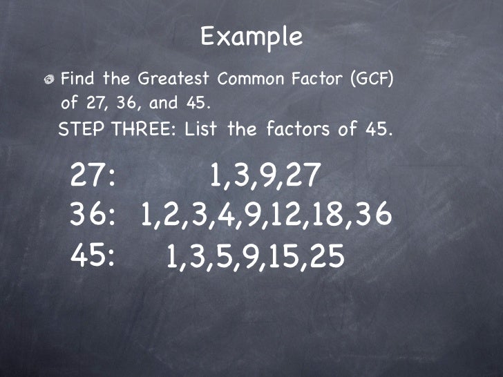 7 3 Common Factors And Gcf